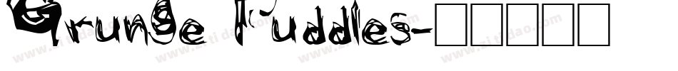 Grunge Puddles字体转换